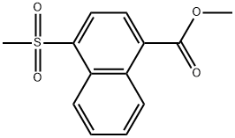 Methyl 4-(methylsulfonyl)-1-naphthalenecarboxylate Structure