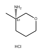 (3S)-3-Methyl-tetrahydro-pyran-3-ylamine hydrochloride Structure