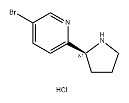 (S)-5-Bromo-2-(pyrrolidin-2-yl)pyridine dihydrochloride Structure