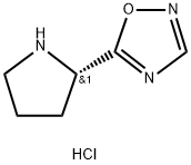 5-[(2S)-pyrrolidin-2-yl]-1,2,4-oxadiazole hydrochloride Structure