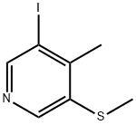 3-Iodo-4-methyl-5-(methylthio)pyridine Structure