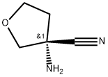 (R)-3-Amino-tetrahydro-furan-3-carbonitrile 구조식 이미지