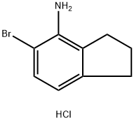 1H-Inden-4-amine, 5-bromo-2,3-dihydro-, hydrochloride (1:1) 구조식 이미지
