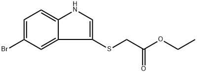 Ethyl 2-((5-bromo-1H-indol-3-yl)thio)acetate Structure