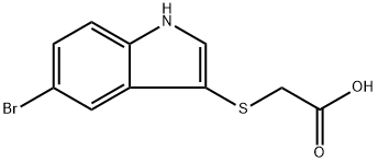 2-((5-Bromo-1H-indol-3-yl)thio)acetic acid Structure