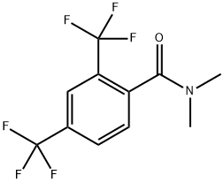 N,N-dimethyl-2,4-bis(trifluoromethyl)benzamide 구조식 이미지