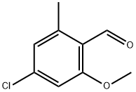 4-chloro-2-methoxy-6-methylbenzaldehyde Structure