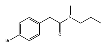 2-(4-bromophenyl)-N-methyl-N-propylacetamide Structure