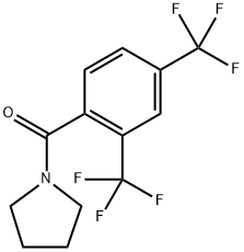 (2,4-bis(trifluoromethyl)phenyl)(pyrrolidin-1-yl)methanone Structure