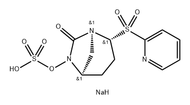 Sulfuric acid, mono[(1S,2R,5R)-7-oxo-2-(2- pyridinylsulfonyl)-1,6-diazabicyclo[3.2.1]oct-6- yl] ester, sodium salt (1:1) 구조식 이미지