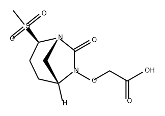 2-[[(1 S,2R,5R)-2-(Methylsulfonyl)-7-oxo-1 ,6- diazabicyclo[3.2.1 ]oct-6-yl]oxy]acetic acid Structure