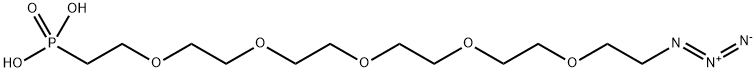 Azido-PEG5-Phosphonic acid Structure