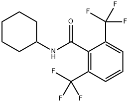 N-cyclohexyl-2,6-bis(trifluoromethyl)benzamide 구조식 이미지