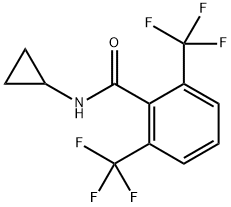 N-cyclopropyl-2,6-bis(trifluoromethyl)benzamide Structure