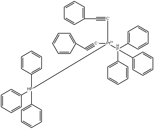 Platinum, bis(phenylethynyl)bis(triphenylphosphine)-, (SP-4-1)- Structure