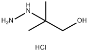 1-Propanol, 2-hydrazinyl-2-methyl-, hydrochloride (1:2) 구조식 이미지