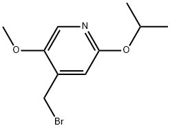 4-(Bromomethyl)-5-methoxy-2-(1-methylethoxy)pyridine Structure