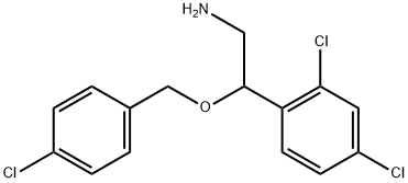 Benzeneethanamine, 2,4-dichloro-β-[(4-chlorophenyl)methoxy]- 구조식 이미지
