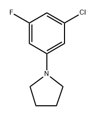 1-(3-Chloro-5-fluorophenyl)pyrrolidine Structure