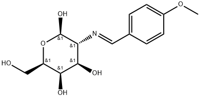 2-Amino-2-deoxy-N-(4-methoxybenzylidene)-β-D-galactopyranose Structure