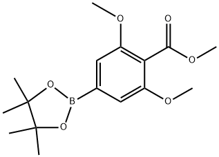 Methyl 2,6-dimethoxy-4-(4,4,5,5-tetramethyl-1,3,2-dioxaborolan-2-yl)benzoate Structure