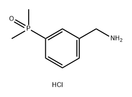 Benzenemethanamine, 3-(dimethylphosphinyl)-, hydrochloride (1:1) 구조식 이미지