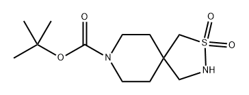 tert-butyl 2-thia-3,8-diazaspiro[4.5]decane-8-carboxylate 2,2-dioxide Structure