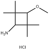 Cyclobutanamine, 3-methoxy-2,2,4,4-tetramethyl-, hydrochloride (1:1) 구조식 이미지