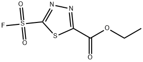 Ethyl 5-(fluorosulfonyl)-1,3,4-thiadiazole-2-carboxylate 구조식 이미지