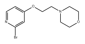 4-[2-[(2-Bromo-4-pyridyl)oxy]ethyl]morpholine Structure