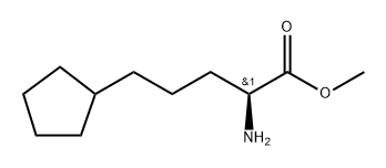 (S)-5-cyclopentyl-2-(methylamino)pentanoic acid Structure