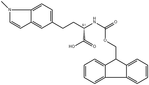 Fmoc-Nva(1-methyl-1H-indole)-OH Structure