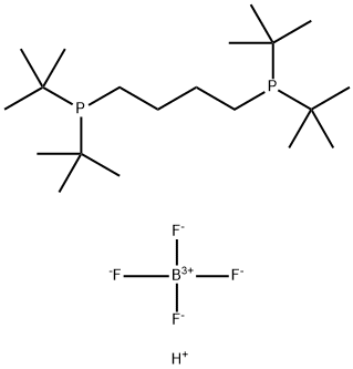 Phosphine, 1,1'-(1,4-butanediyl)bis[1,1-bis(1,1-dimethylethyl)-, tetrafluoroborate(1-) (1:2) Structure