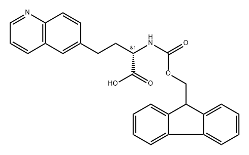 (2S)-2-({[(9H-fluoren-9-yl)methoxy]carbonyl}amino)-4-(isoquinolin-3-yl)butanoic acid Structure