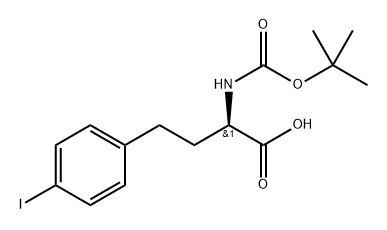 N-Boc-4-iodo-D-homophenylalanine Structure