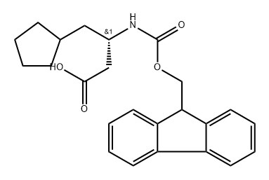 (S)-3-(Fmoc-amino)-4-cyclopentylbutanoic acid Structure