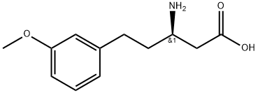 Benzenepentanoic acid, β-amino-3-methoxy-, (βR)- Structure