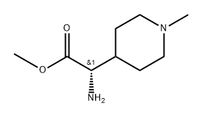 methyl (S)-2-amino-2-(1-methylpiperidin-4-yl)acetate Structure