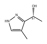 (R)-1-(4-Methyl-1H-pyrazol-3-yl)ethan-1-ol Structure