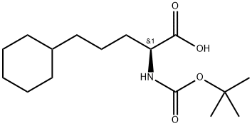 Boc(S)-2-amino-3-(tetrahydro-2H-pyran-4-yl)propanoic acid Structure