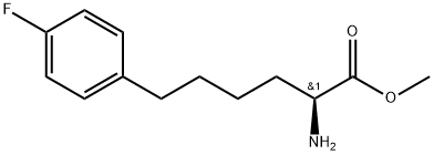 Methyl(S)-2-amino-6-(4-fluorophenyl)hexanoate 구조식 이미지