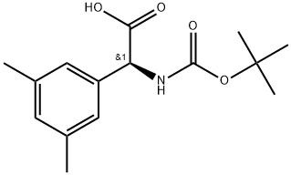 (S)-2-((tert-butoxycarbonyl)amino)-2-(3,5-dimethylphenyl)acetic acid Structure