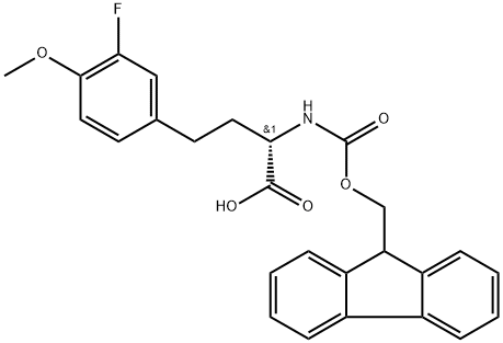 Fmoc-L-HomoPhe(3-F,4-OMe)-OH Structure