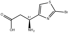 (S)-3-amino-3-(2-bromothiazol-4-yl)propanoicacid Structure