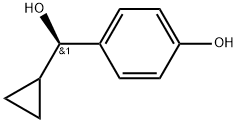 (R)-4-(cyclopropyl(hydroxy)methyl)phenol Structure