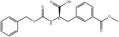 (R)-3-(2-Benzyloxycarbonylamino-2-carboxy-ethyl)-benzoic acid methyl ester Structure