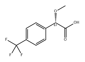 (S)-2-methoxy-2-(4-(trifluoromethyl)phenyl)acetic acid Structure