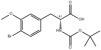 N-Boc-4-bromo-3-methoxy-D-phenylalanine Structure