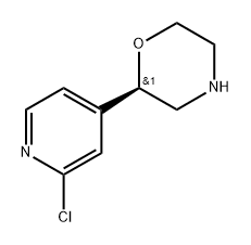 (R)-2-(2-Chloropyridin-4-yl)morpholine 구조식 이미지