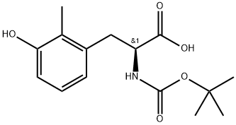 (2S)-2-{[(tert-butoxy)carbonyl]amino}-3-(3-hydroxy-2-methylphenyl)propanoic acid Structure